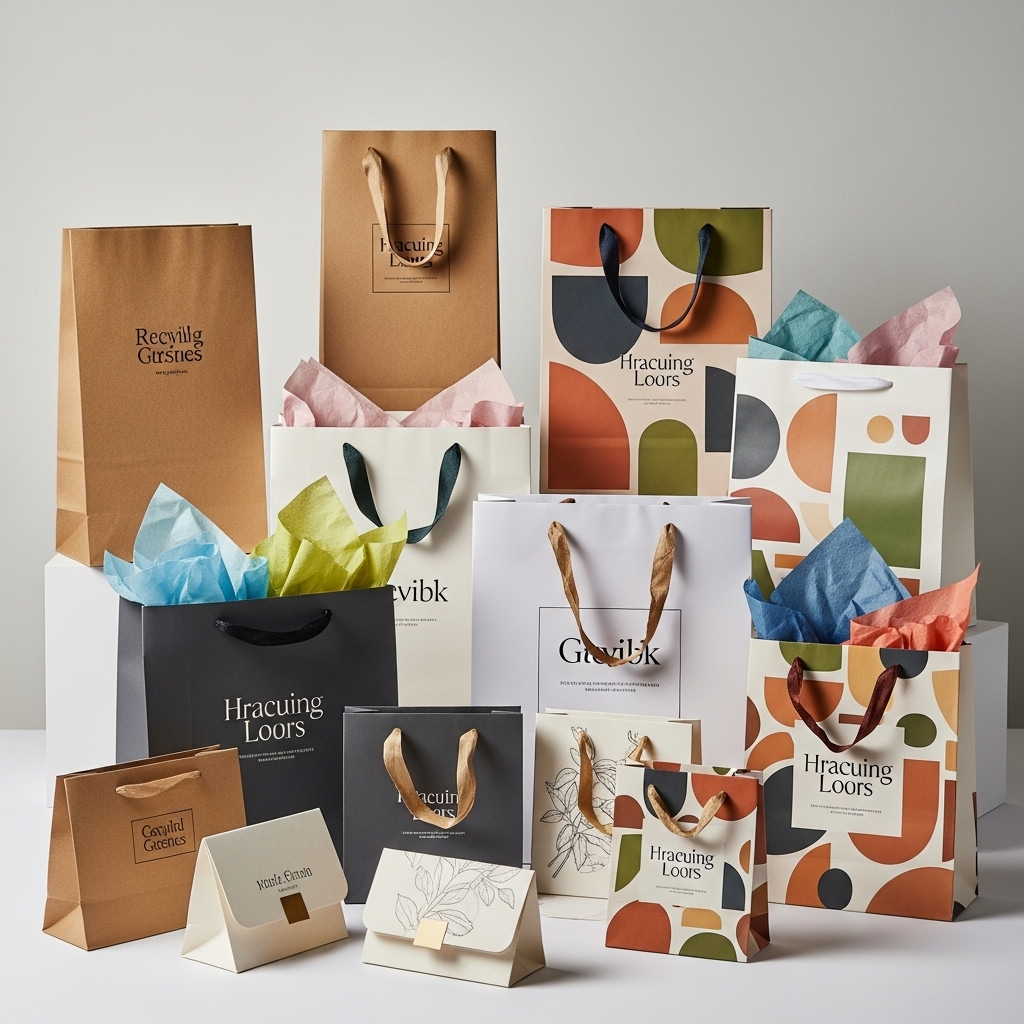 طباعة أكياس ورقية بشعارك