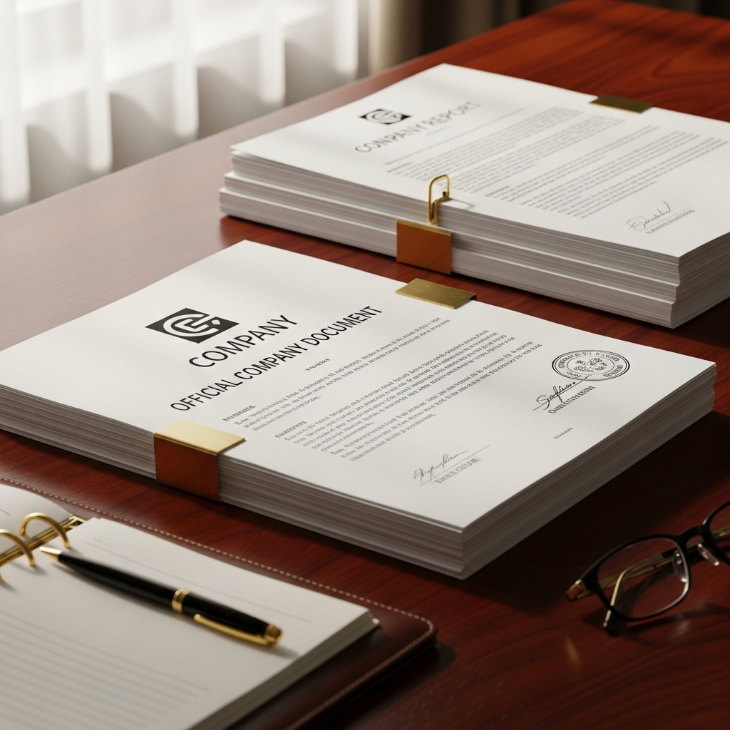 طباعة أوراق رسمية للشركات