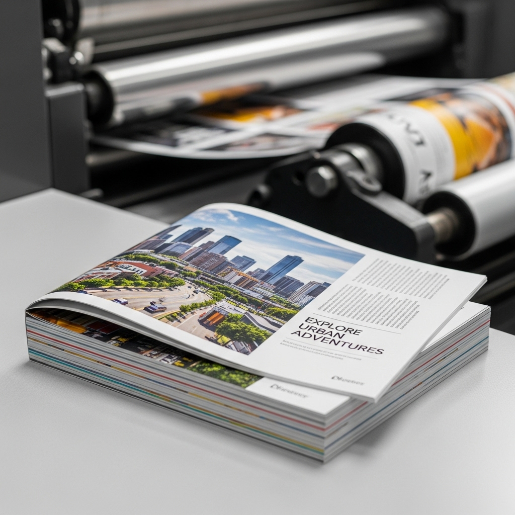 طباعة بروشورات ملونة
