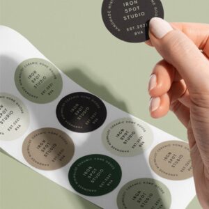 طباعة ستيكر دائري