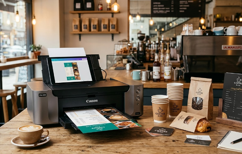 خدمة طباعة للمقاهي بالرياض