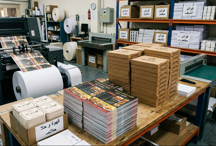 طباعة بالجملة للمطاعم في جدة