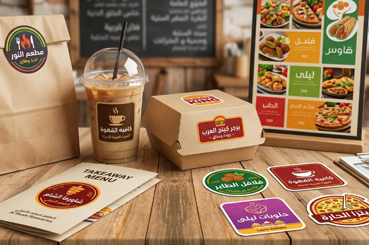 طباعة ستيكرات مطاعم بالرياض