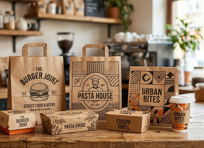 طباعة علب وكياس مطاعم بالرياض