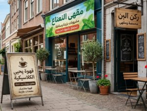 طباعة لوحات خارجية للمقاهي بالرياض