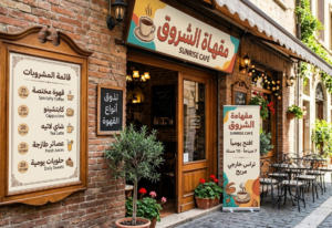 طباعة لوحات خارجية للمقاهي بجدة