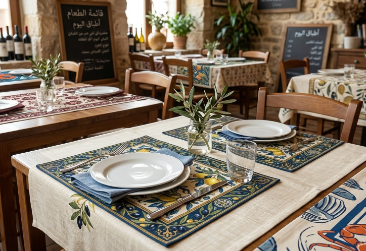 طباعة مفارش طاولة للمطاعم بجدة