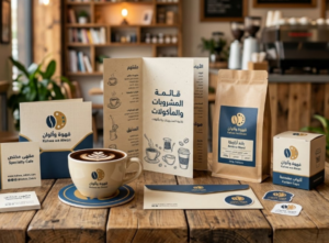 طباعة هويات بصرية للمقاهي بالرياض