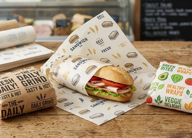 طباعة ورق تغليف ساندوتش بجدة
