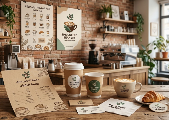 مطبعة للمقاهي والمطاعم بالرياض