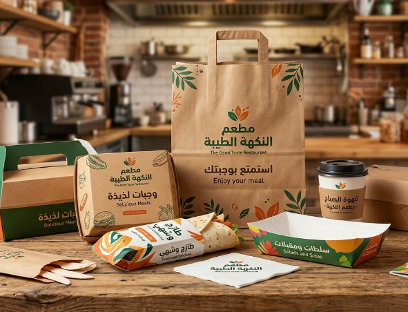 مطبوعات التغليف للمطاعم بالرياض
