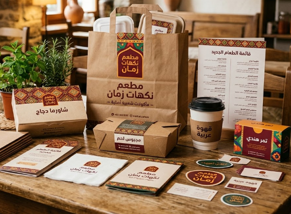 مطبوعات تغليف للمطاعم بالرياض